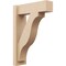 Ekena Millwork 6-in W x 18-in D x 26-in H Funston Block Rough Cedar Woodgrain TimberThane Outlooker, Primed Tan OUTUR060X18X26FST44RCPR - alternate 1
